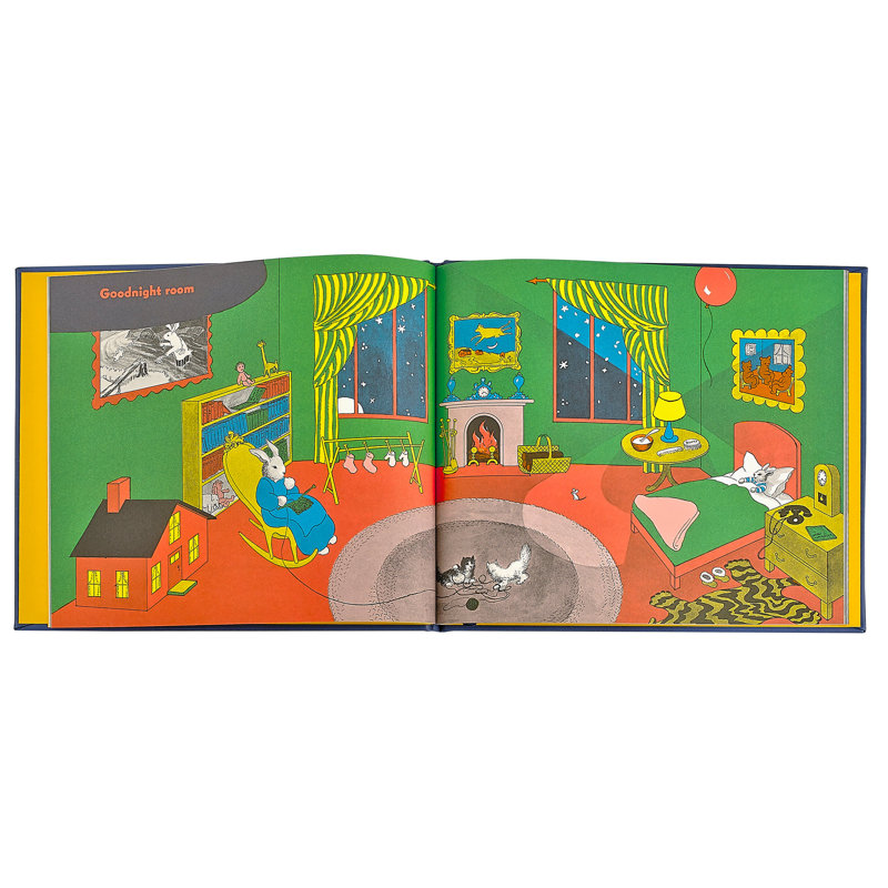 Graphic Image Goodnight Moon Coffee Table Book, Leather, Blue