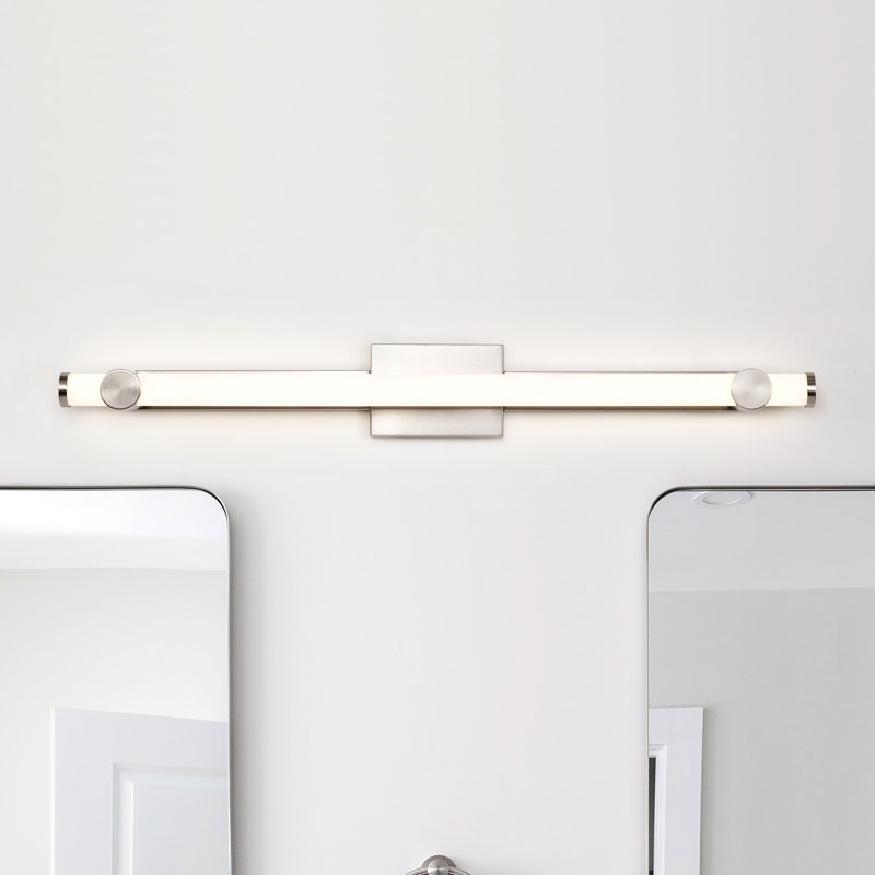 Elli - 36 Inch LED Vanity Acrylic Lens, Brushed Nickel