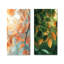 Feuilles ensoleillées I - Art mural floral 2 panneaux-1023040527-1023040563