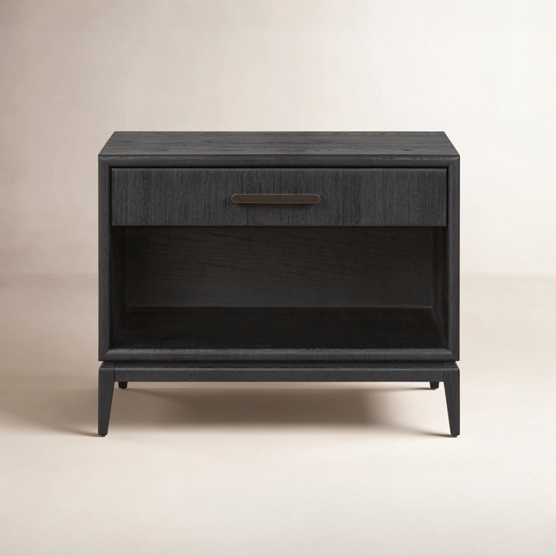 Rosenell Open Nightstand, Black