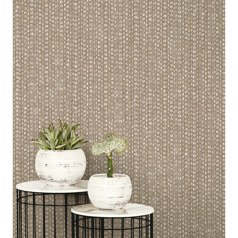 Rouleau de papier peint L 33 pi x l 20,5 po Plewak, Arachide