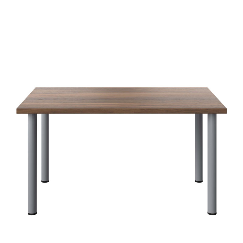 Bouton Rectangle Conference Table, 73cm H x 140cm W x 80cm D, Grey Oak