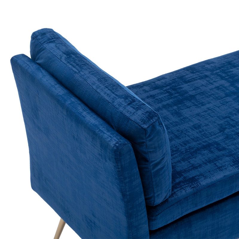 Banc rembourré Markevius, Bleu