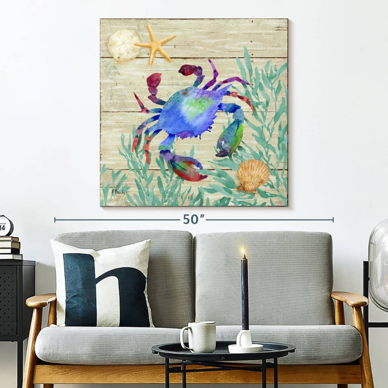 Adeliza Seagrove Crab I, 33" H x 33" W