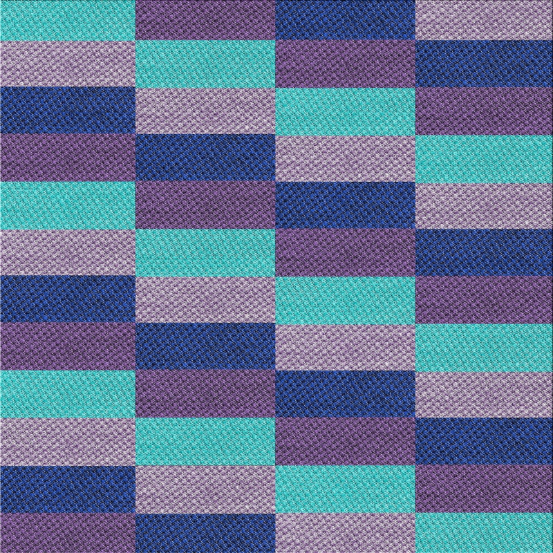 Tapis mauve / bleu Antor, Carré 8 pi