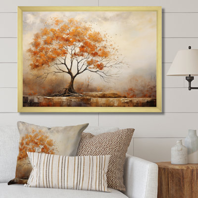 " Minimalism Oak Tree Shimmering Autumn I "