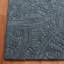 Tapis oriental gris foncé en laine et coton touffeté à la main Anothony-1184775821