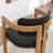 Stanford Faux Leather Upholstered Curved Solid Wood Dining Chair-2068014465-2078729016