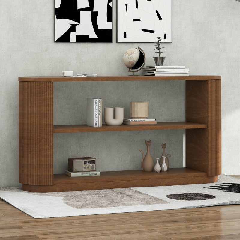 Console avec tablette Modern, Brun
