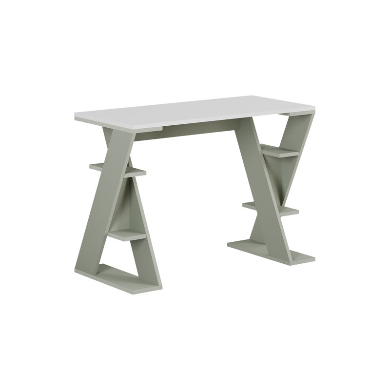 Standing Desk, White, White/Ash Green