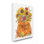 «Welcome Fall Expression Autumn Pumpkin Sunflower Florals» par Deb Strain - impression d'art graphique