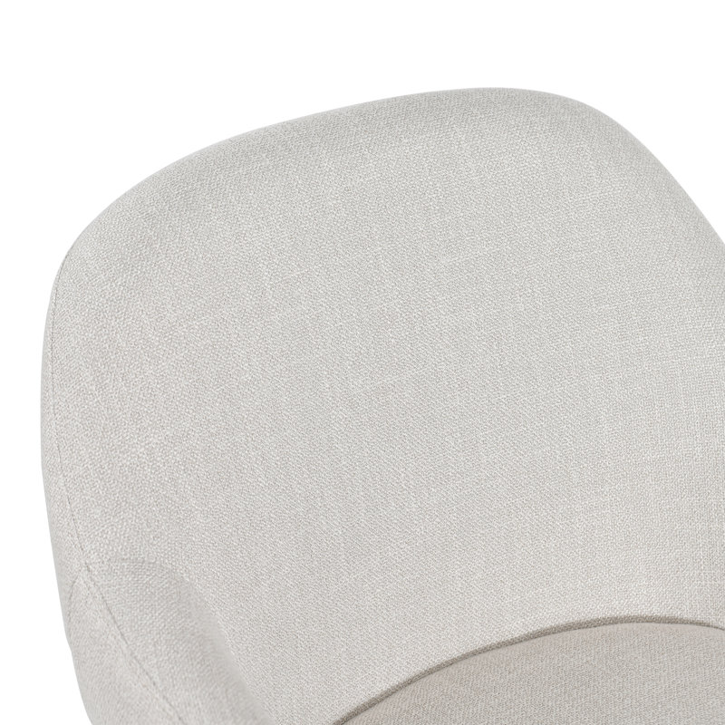 Fauteuil d'appoint rembourré moderne et incurvé en lin pour fauteuil de salon, 2