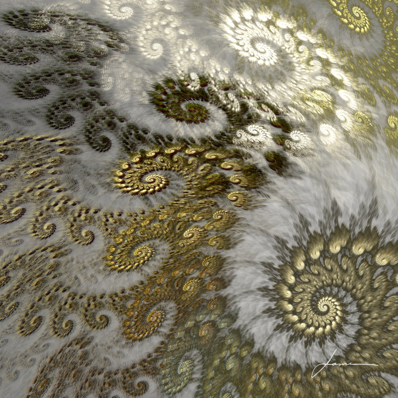 «Fibonacci Tiles I» par James Burghardt, impression sur toile tendue, H 36 po x l 36 po x P 1,25 po
