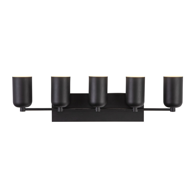 Nola 5 - Light Vanity Light, Black, Black