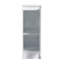 Armoire de rangement autoportante 12 po, portes à fermeture douce, blanc brillant