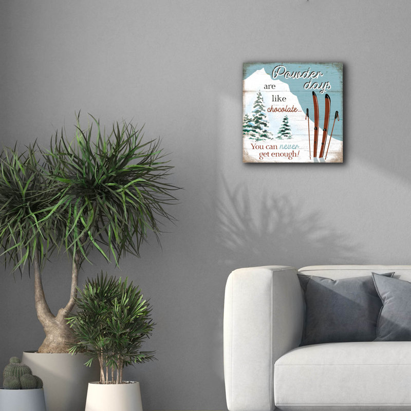 Toile épique «Poudre Days» par Elizabeth Tyndall, 18 po x 18 po