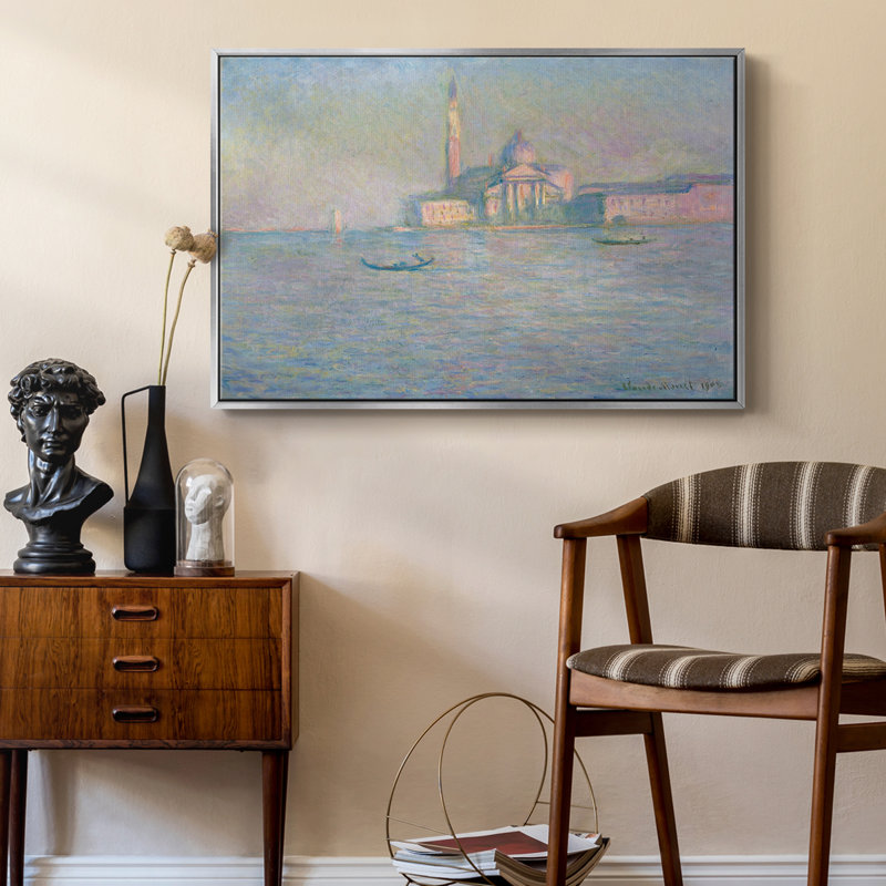 Impression nautique rétro-XCVII, H 17 po x l 25 po, Toile argentée avec cadre flottant