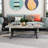 3 Piece Grey And Silver Living Room Table Set