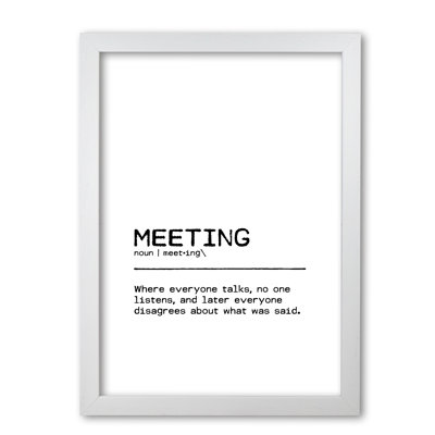 Meeting Disagree - Print