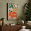 Elephant Study Grid Mid-Century - Wrapped Canvas-632577524-632577531