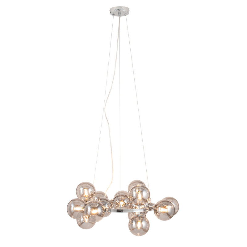 Ailis 15 - Light Geometric Pendant, Chrome