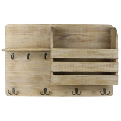 Solid Wood Wall Organizer