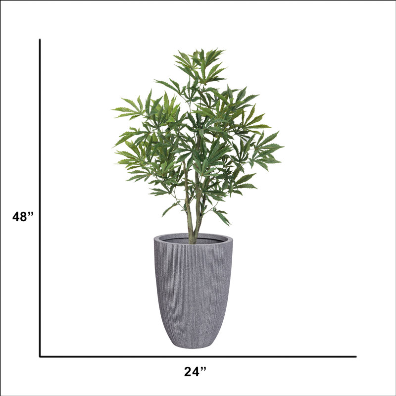 47.1 " H Faux Tree in Resin Planter