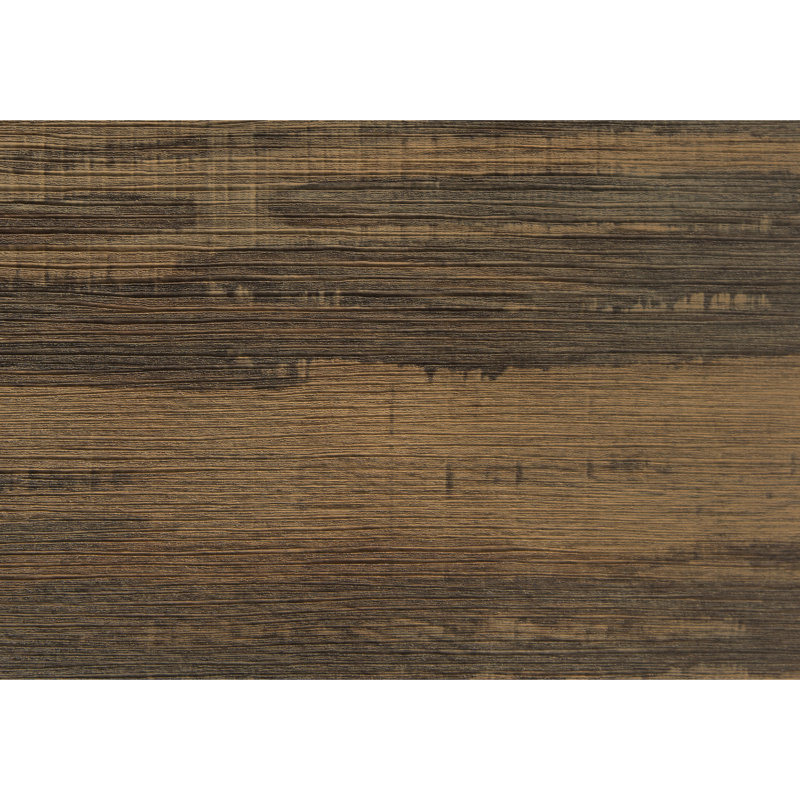 Table d'appoint avec rangement de tiroir, stratifié brun et métal noir, convient aux espaces de rangement modernes et convient à une chambre à coucher