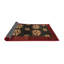 Tapis décoratif multicolore à motif abstrait-1481870075
