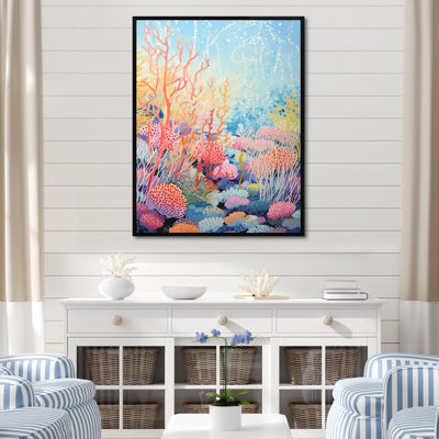 «Coral Reef Barrier Expression II», reproduction sur toile
