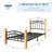 Bed Frame Platform - Heavy Duty Bed Frame with Headboard and Footboard Curved Design - Steel Slat Supported Queen Size Bed Frame with Under Bed Storage No Box Spring Needed-1626413358