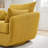 Boucle Swivel Armchairs Set Of 2, Modern Deep Seating Lounge Chairs With Accent Pillows-1828404384