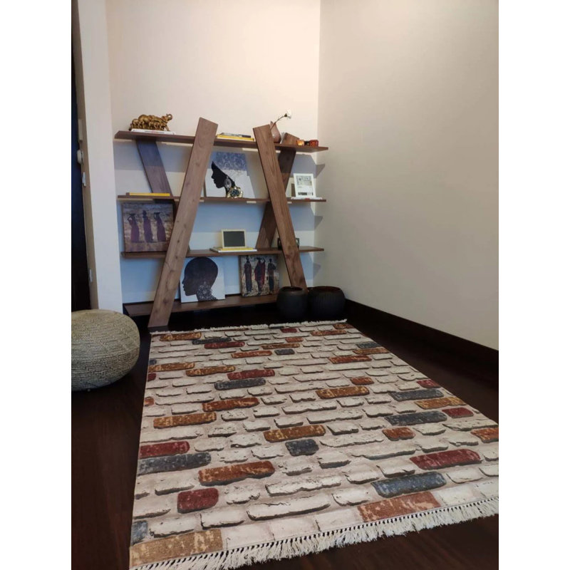 Tapis Masanao avec envers antidérapant, Tapis de couloir 2 pi 7 po x 14 pi 9 po