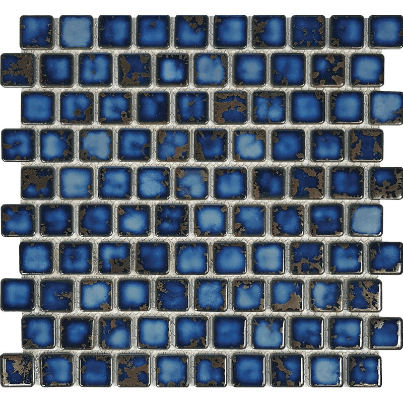Carreau de mosaïque bleu Calacatta