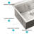30 Drop Kitchen Sink - 30 Inch Kitchen Sink Drop-In Topmount Single Bowl 16 Gauge Stainless Steel Ledge Workstation Kitchen Sinks