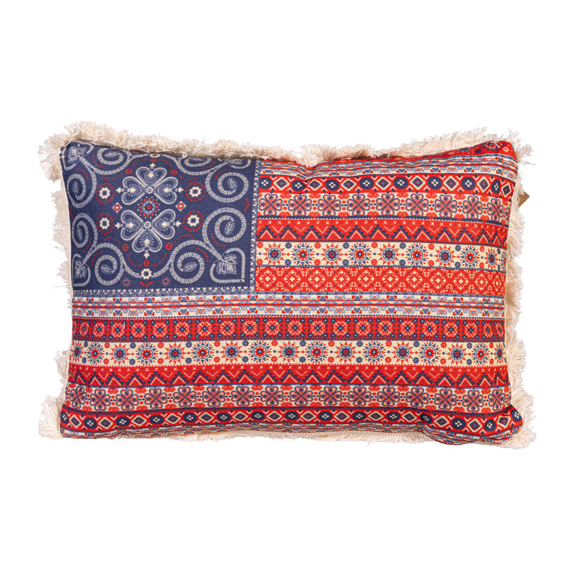 Coussin de voyage avec drapeau effilé Americana