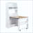 Compact Buffet With Hutch And Foldable Dining Table, Multifunctional Cupboard With Storage Shelf And Side Hooks For Small Places,Studio, Apartment-1649332670
