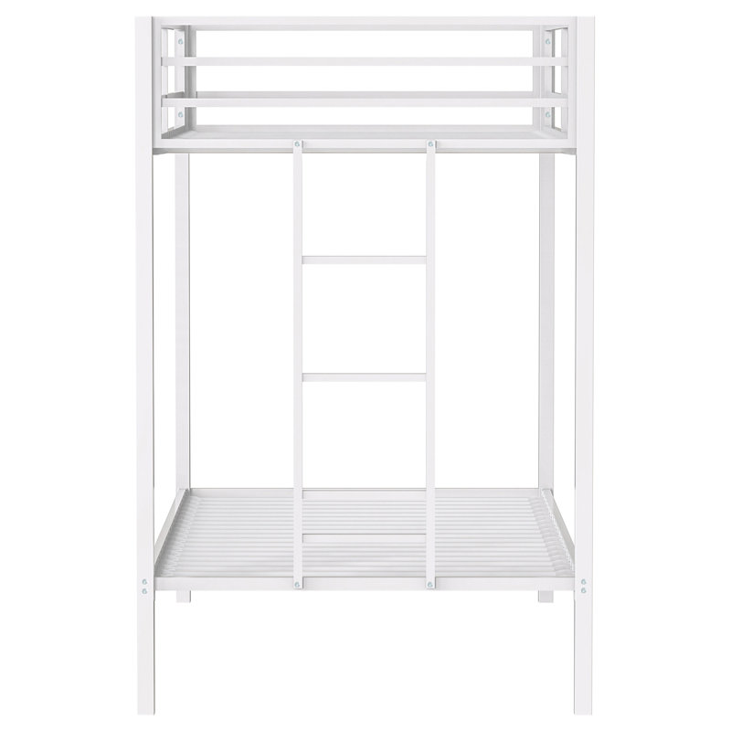 Jaydon Twin Over Twin Bunk Bed, Twin Over Twin, White