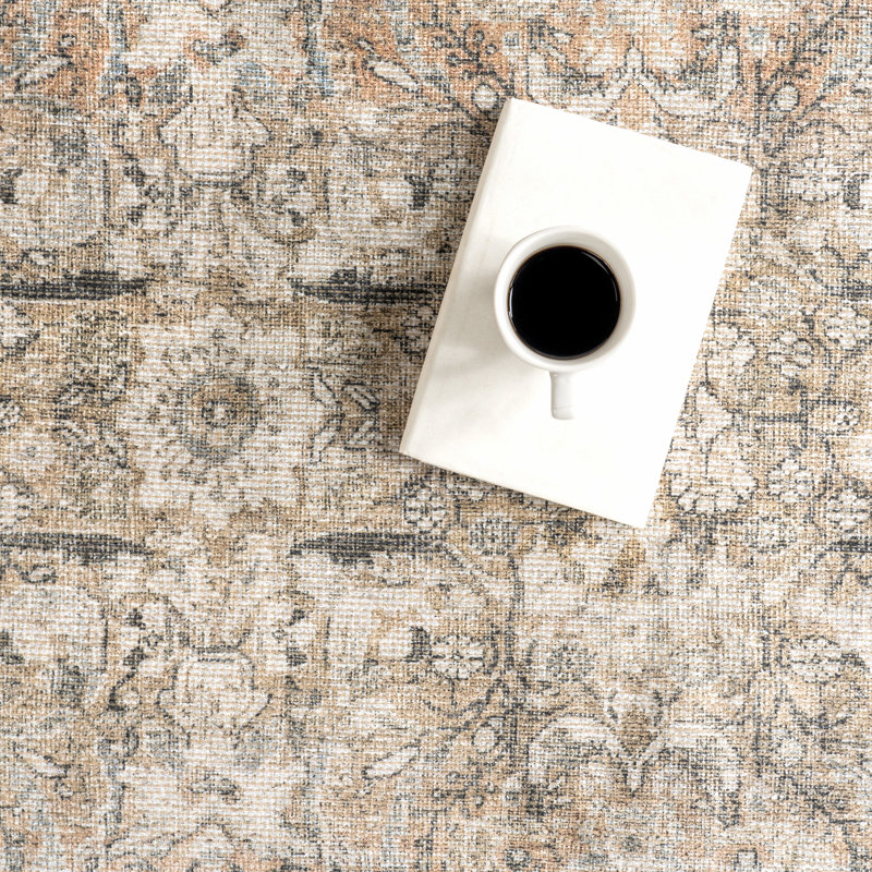 Tapis en mélange de jute de polyester Jeccica, Rectangle 7 pi 10 po x 10 pi