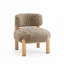Chaise d'appoint rembourrée en tissu Lana-764481608
