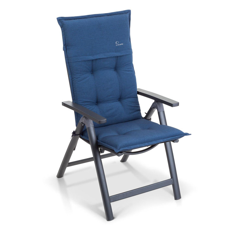 Blumfeldt Coburg Upholstered Garden Chair Cushion, Blue