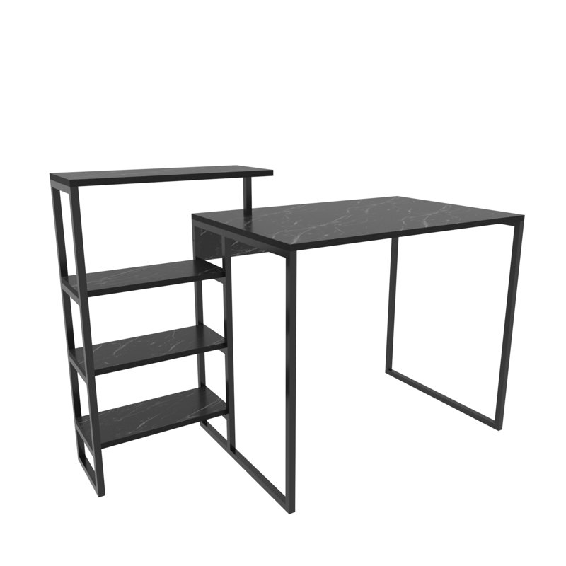Amarah Desk, Black Marble Effect