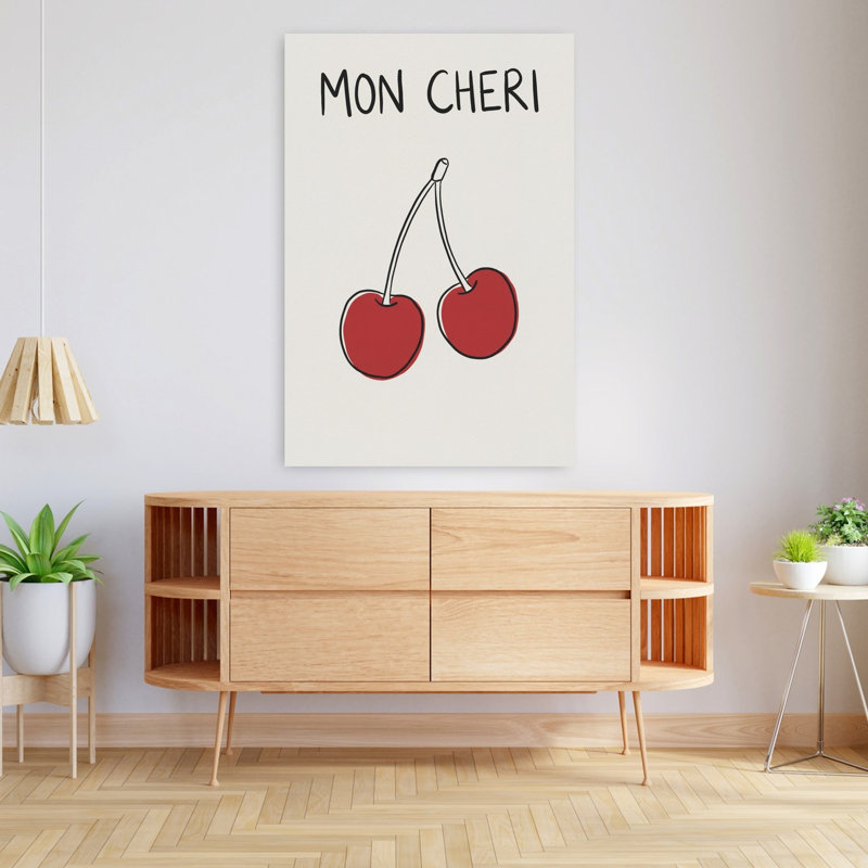 Art mural Mon Cheri Cherries, H 48 po x l 32 po