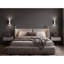Ensemble de 2 tables de chevet murales flottantes pour chambre à coucher, noyer gris-1045409991