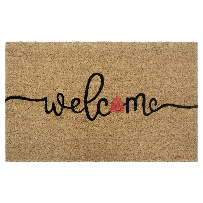 Mix Mats Welcome Leafs Doormat