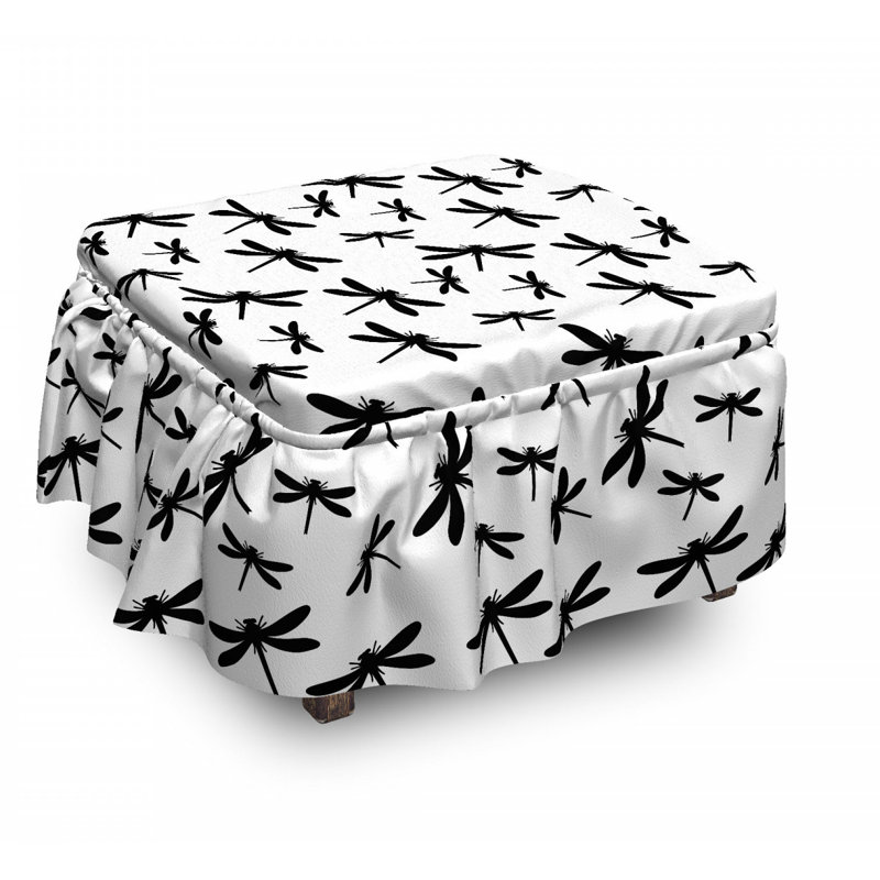 Box Cushion Ottoman Slipcover