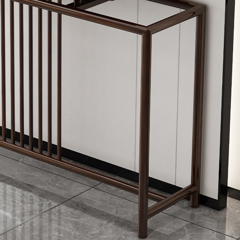 Nouvelle table de véranda en bois massif de style chinois., H 33,40 po x l 59 po x P 14,90 po