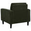 Fauteuil d'appoint rembourré en tissu Ruth vert matcha-794454308