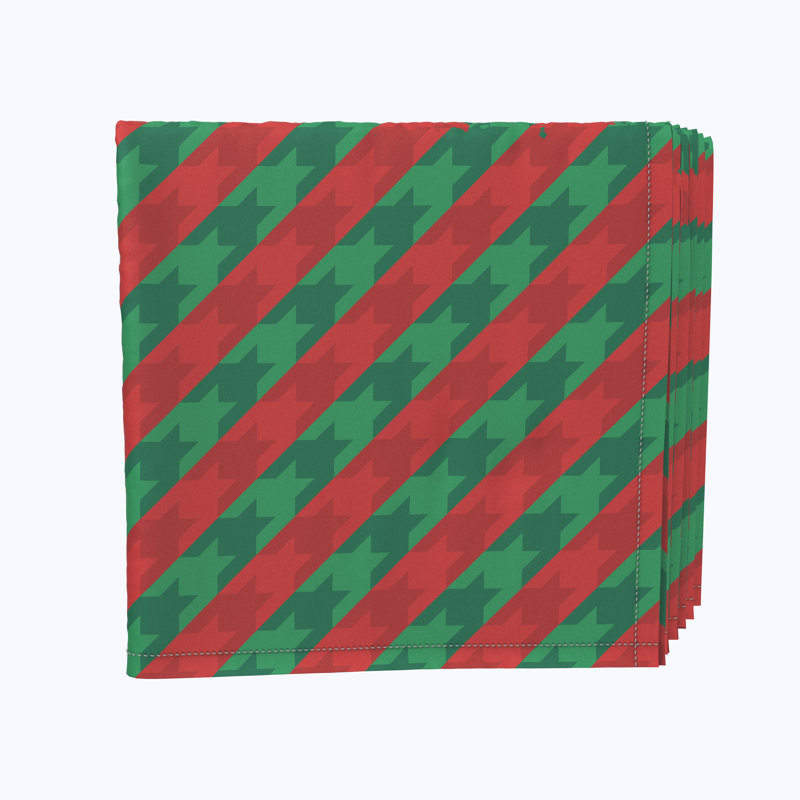 Polyester Houndstooth Square Napkin