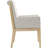 Flore Linen Textured Fabric Dining Arm Chair-2132729937-2132729949